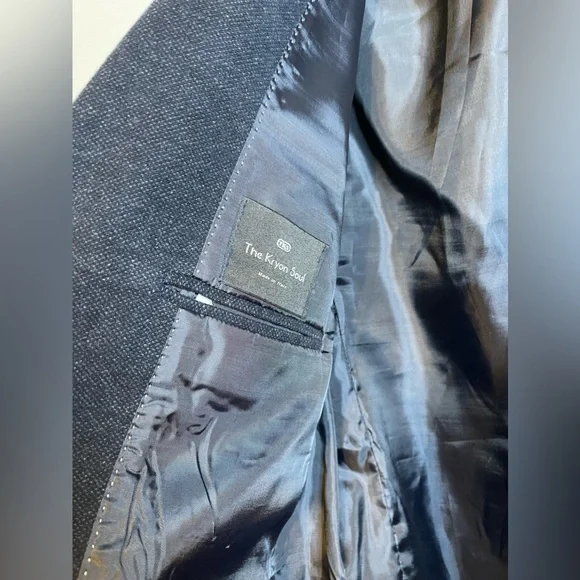 Men’s Wool blue Trench Coat Size M - Picture 3 of 3